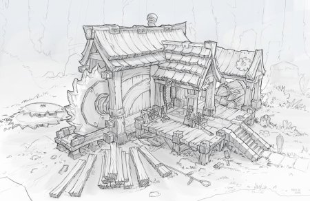 Лесопилка концепт арт