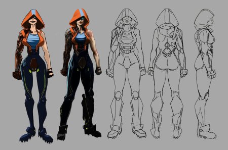 Стилизованные персонажи концепт