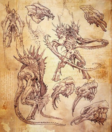 Evolve Кракен концепт-арты