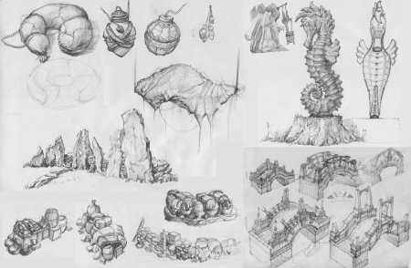 Скетчи концепт арт