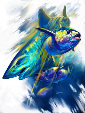 Красивые рыбы арт