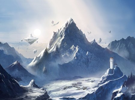 Гора Геншин арт