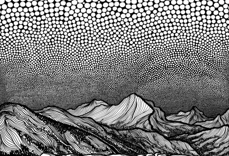 Пейзаж из линий