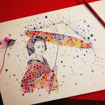 Картина точками