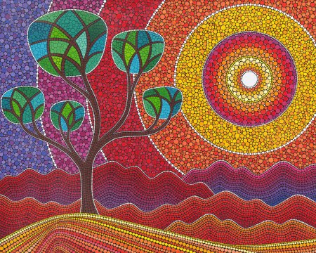 Точечная живопись пуантилизм