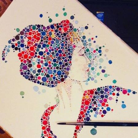 Картина точками