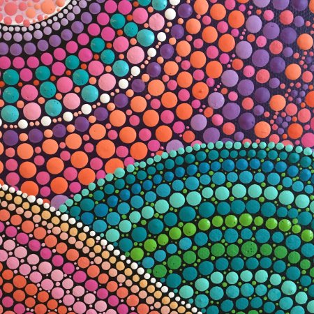 Картина из кружочков