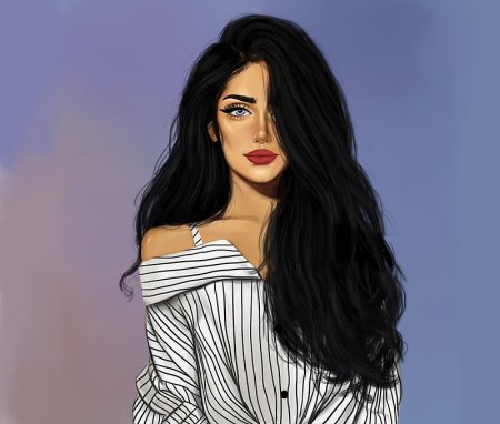 Девушка рисунок