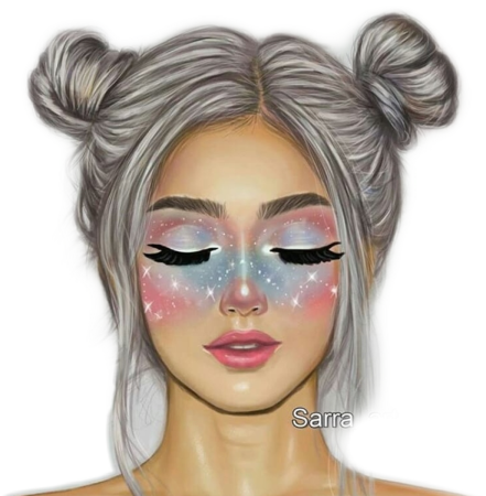 Блондинка с карими глазами арт