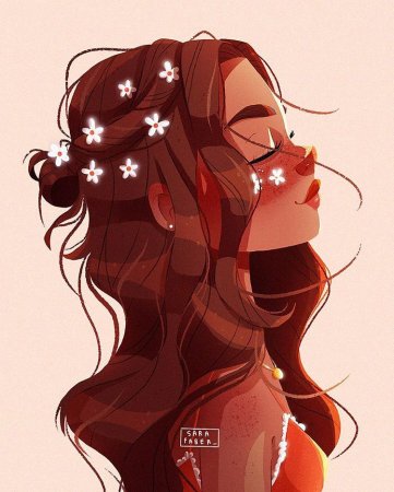 Красивые мультяшные девушки брюнетки