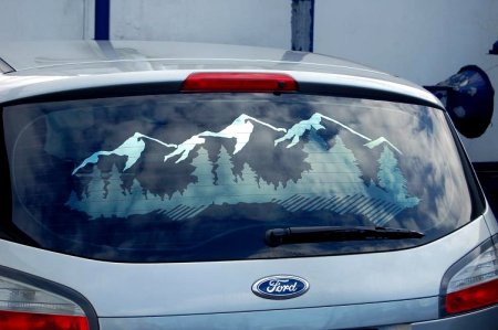 Арт тонировка стекол автомобиля