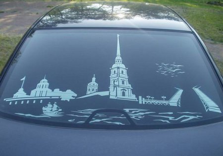 Тонировочная пленка с рисунком