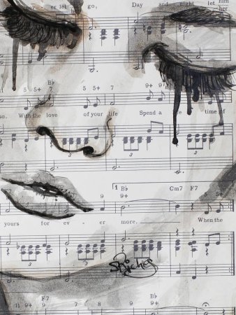 Необычные рисунки из нот