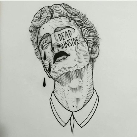 Sad тату эскиз