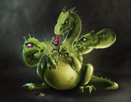 Змей Горыныч трехголовый дракон