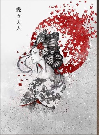 Японская живопись гейши Geisha Art гейша иллюстрация Japanese Art