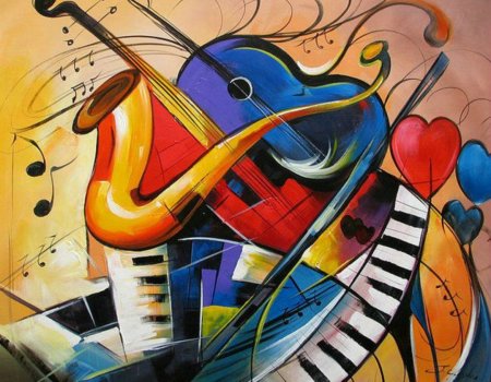 Стилизованные музыкальные инструменты