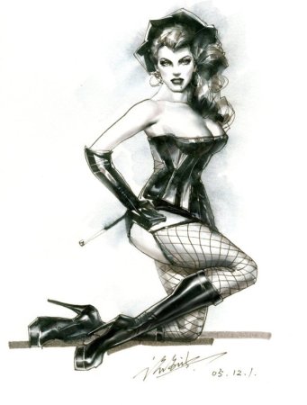 Рисунки карандашом девушки в стиле пин ап