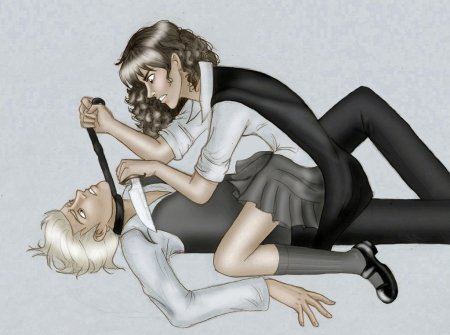 Шип Малфой и Гермиона 18