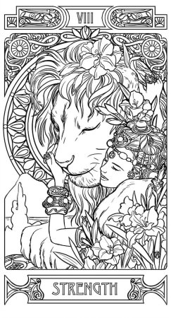 Таро раскраска