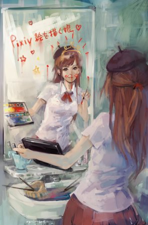 Арты девушек художниц