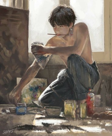 Художник Ким Тэхен