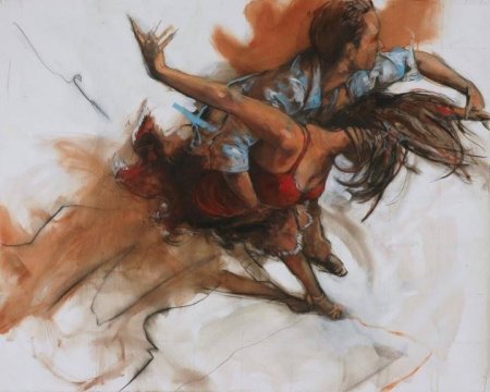 Танец в живописи бачата