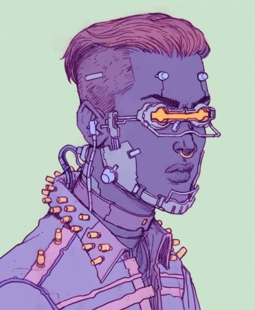 Киберпанк стиль рисования