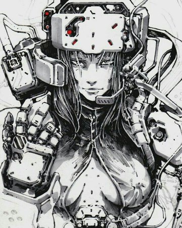 Призрак в доспехах аниме киборг