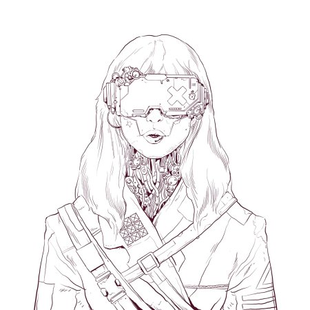 Раскраска киберпанк 2077