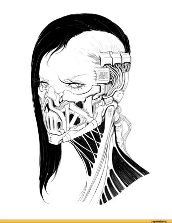 Татуировка Cyberpunk 2077 эскиз