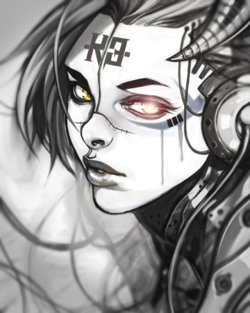 Киберпанк чб