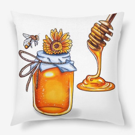 Баночка меда маркерами