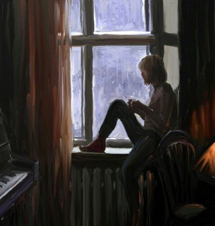 Художник Елена Юшина. Дождь