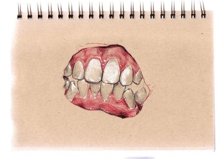 Зуб объемный рисунок