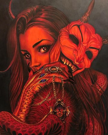 Сатанинская коза тату