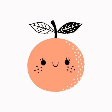 Нарисовать мандарин