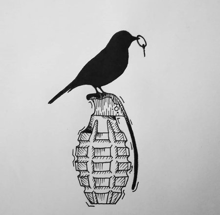 Тату эскизы гранаты