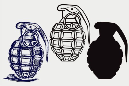 Граната нарисовать