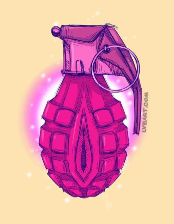 Граната пиксель арт