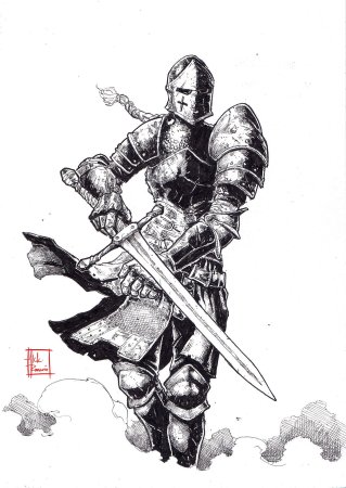 Арт эскизы рыцарские для тату