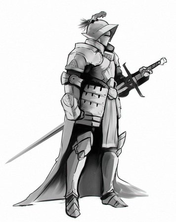 Рыцарские доспехи рисунок