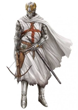 Рыцари Храмовники фэнтези белые