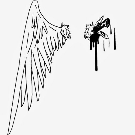 Крылья эскиз Минимализм