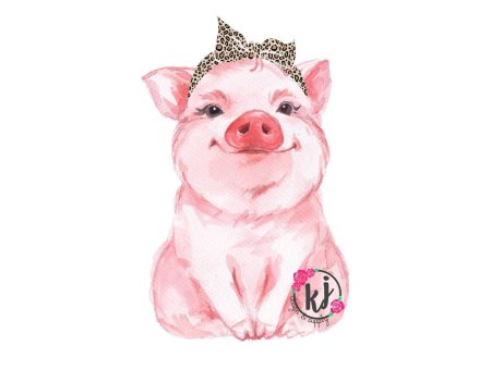 Открытка со свинкой