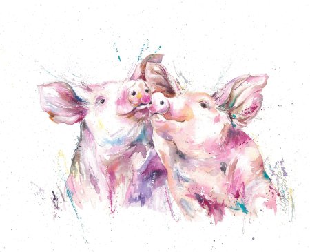 Рисунки акварелью животные