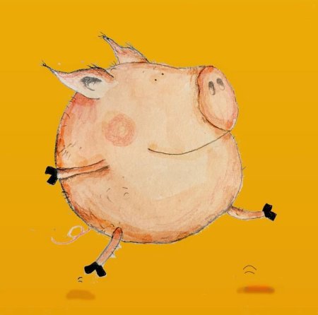 Смешная хрюшка арт