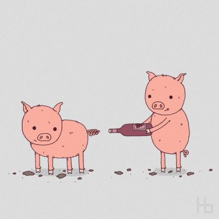 Маленький кабанчик арт