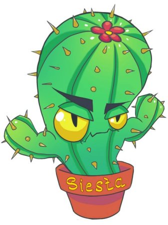 Кактусы мультяшные