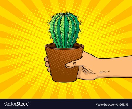 Кактусы с руками арт